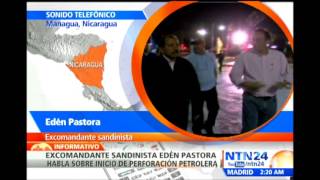 Excomandante sandinista habla para NTN24 sobre las perforaciones petroleras de Nicaragua [upl. by Ailimat]