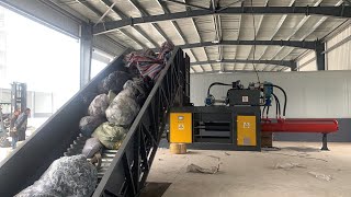 Pet Bottle Automatic Tie Baler [upl. by Aissac597]