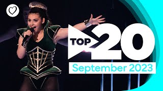 Eurovision Top 20 Most Watched September 2023  UnitedByMusic [upl. by Nido]