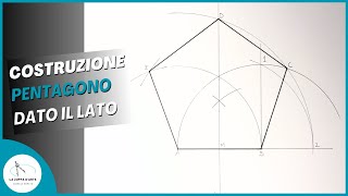 Costruzione di un pentagono dato il lato [upl. by Toille]