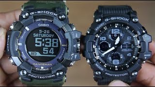 CASIO GSHOCK RANGERMAN GPRB10001B VS MUDMASTER GSG1001A [upl. by Thekla]