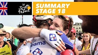 Summary  Stage 18  Tour de France 2018 [upl. by Iorio994]