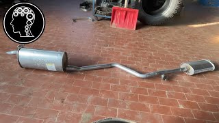 Sostituzione marmitta fiat punto prima serie  Replacement muffler fiat punto first series [upl. by Bone]