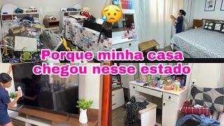 4 DIAS SEM LIMPAR A CASA TIREI TUDO DO LUGAR DEU TRABALHO ðŸ˜° [upl. by Ajax]