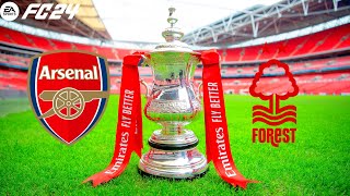 FC 24  Arsenal vs Nottingham Forest  Emirates FA Cup  PS5™ Gameplay [upl. by Releehw]