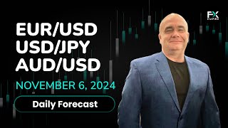 EURUSD USDJPY AUDUSD Price Forecast Today Euro Yen Dollar Technical Analysis November 06 [upl. by Ykcor901]