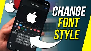 How To Change iPhone Font Style [upl. by Aldarcy]