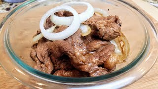 Pork Steak ala Bistek Tagalog Recipe  Panlasang Pinoy Recipe [upl. by Myer]