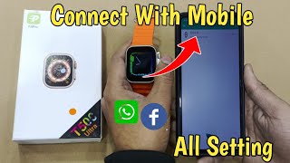 How To Connect T500 Ultra Watch To Phone  T500 Ultra Smartwatch Unboxing  Mr Ammar Tech [upl. by Waylin]