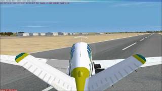 Beechcraft Bonanza V Tail V35 Crosswind Landing 1080p [upl. by Lexine]