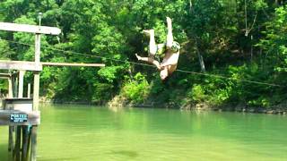 gainer flip off of home made diving board [upl. by Enileuqaj]