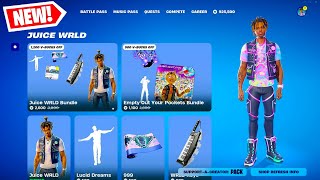 NEW FORTNITE JUICE WRLD ITEM SHOP UPDATE JUICE WRLD SKIN IS PERFECT Fortnite REMIX Update [upl. by Ries]