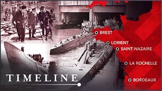 Hitlers UBoat Lair The Secret Nazi Underwater Superstructures  Timeline [upl. by Sheepshanks]