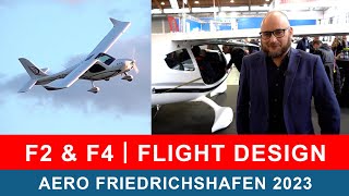 FLIGHT DESIGN F2 amp F4  AERO FRIEDRICHSHAFEN 2023 [upl. by Eleanora]