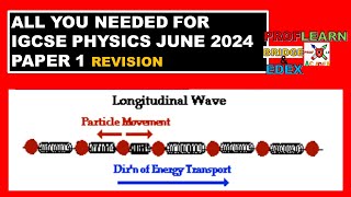 IGCSE EDEXCEL PHYSICS PAPER 1 MAY JUNE 2024 PART 1 [upl. by Acisse]