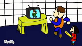 Frustrated Toddler Breaks TV  Baldi’s Basics [upl. by Valeria]