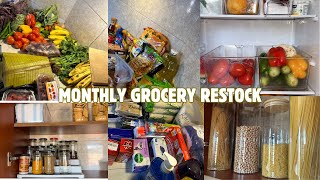 HOME ORGANIZATION IDEAS GROCERY RESTOCK CLEAN amp ORGANIZE WITH ME luwombo recipe [upl. by Leruj]