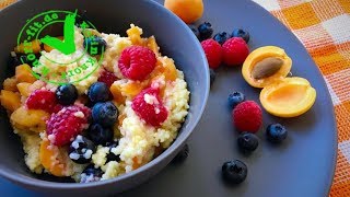 HIRSEBREI MIT FRÜCHTEN I Porridge I Gesundes Frühstück I Karin Knorr Ernährungstraining [upl. by Nyladgam]