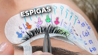 Tutorial de Extensiones de Pestañas con Espigas Kim K o Kylie [upl. by Sadirah]