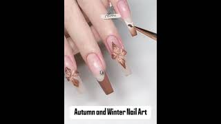 Autumn and Winter Nail Art [upl. by Calida]