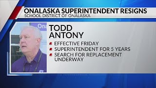 Onalaska Superintendent announces immediate resignation [upl. by Trix]