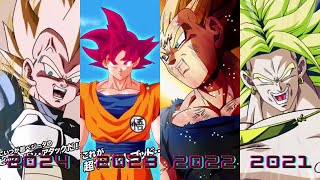 Evolution of Saiyan Day Units Animations 20192024 DBZ Dokkan Battle [upl. by Sidnac]