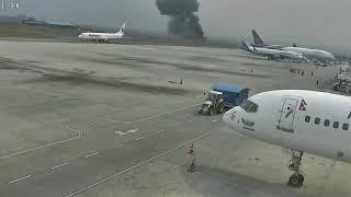 Investigation Deadliest Airplane crash caught on CCTV  Tribhuvan International Airport  NEPAL [upl. by Tiat272]