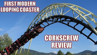 Corkscrew Review Silverwood Arrow Looping Coaster  First Modern Looping Coaster [upl. by Ylim978]