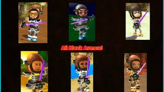 All Black Armor Fights Stages 120 [upl. by Hadeis]