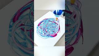 Infinity Painting with 2 Funnels fluidart acrylicfluidpouring [upl. by Jethro444]