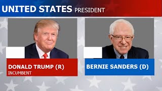 2020 Election Night Coverage Bernie Sanders vs Donald Trump [upl. by Bondon]