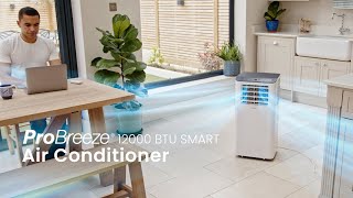 Pro Breeze 12000 BTU 3in1 Portable Air Conditioner with Smart App Control [upl. by Aihsened]