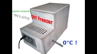 DIY Freezer with water cooled peltier [upl. by Lahpos]