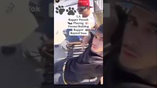 Peysoh slapping a Fresno bulldog rapper Rayted Sosa rap viralvideo fresno 559 explore music [upl. by Amehsyt]