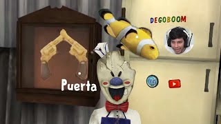 ENCONTRÉ EL PEZ DORADO DEL HELADERO Y EL SECRETO DE DEGOBOOM   Ice Scream 3 Horror Game [upl. by Ylrbmik]