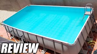 Bestway Power Steel Rectangular Frame Pool Set 671 x 366 x 132m Unboxing and Review TimeLapse [upl. by Lanie]