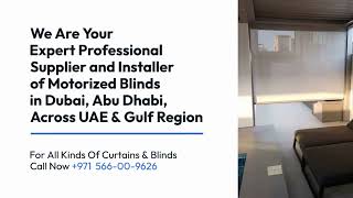 Buy Best Motorized Blinds and Installation Service in Dubai and Abu Dhabi Best Automatic Blinds [upl. by Roseanna]