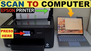 How To Scan With Epson Printer  Scan To Computer or Laptop [upl. by Oisinoid]