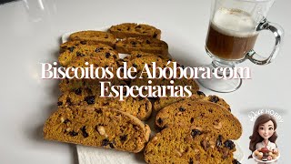 Biscoitos de Abóbora com Especiarias  Doce Hobby [upl. by Cardie428]