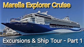 Marella Explorer Cruise TUI Greek Island Ship Tour Aegean Shores Crete Part 1 [upl. by Nevetse727]