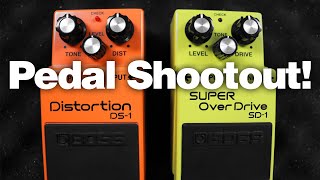 Boss DS1 DISTORTION vs Boss SD1 SUPER OVERDRIVE No Talking [upl. by Aggie456]