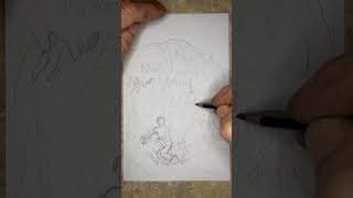 “Pitted”Daily sketch comment with suggestions adhdartist musicsketch timelapse [upl. by Heti971]