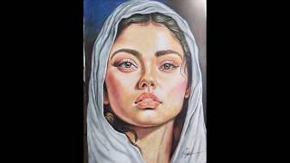 Oil pastel drawing😍😍 potrait painting art pastelartwork shortvideo shorts [upl. by Sosthenna129]