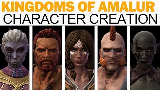 Kingdoms of Amalur ReReckoning  Full Character Creation All Races Male amp Female More [upl. by Nolana]