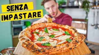 La PIZZA più FACILE del MONDO SENZA IMPASTARE [upl. by Lorollas]