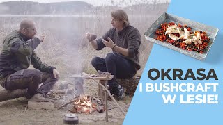 Okrasa w LESIE Pstrąg z ogniska i BUSHCRAFT 🏕️  Bushcraftowy amp Karol Okrasa [upl. by Bunny]