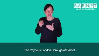 British Sign Language Translation  How to Pay Council Tax in Barnet [upl. by Enwahs]