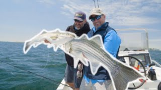 BIG Striped Bass on Topwater Lures  Fishing with Luremaker Patrick Sebile [upl. by Kunin]