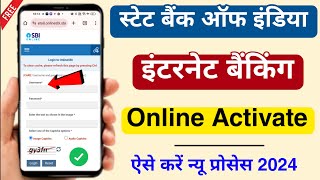 SBI Internet Banking Registration Online 2024  State Bank Of India Activate Internet Banking [upl. by Sev371]