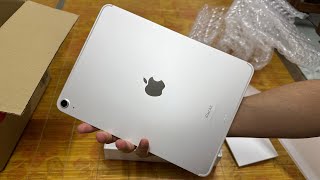 Unboxing Apple iPad Air 6 11‑inch M2 WiFi  Cellular 256GB Starlight [upl. by Ydualc]